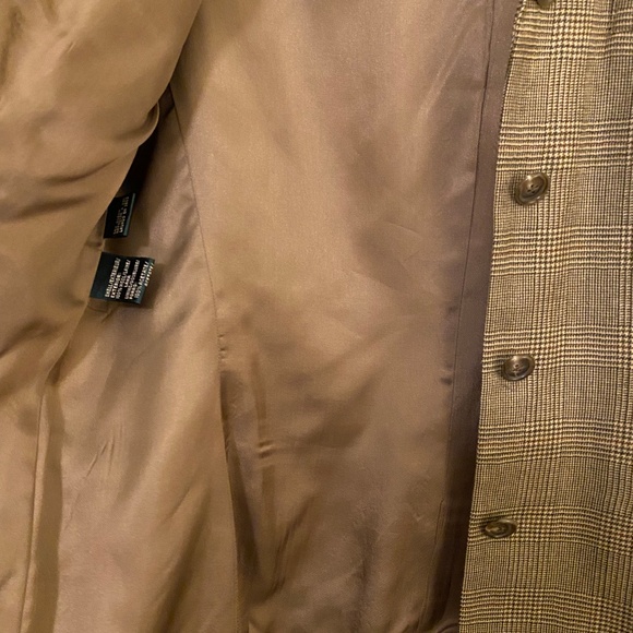 Lauren Ralph Lauren Wool Blazer Women's sz 8 Brown Herringbone Pockets Lined - Picture 5 of 13